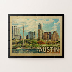 Puzzle Vintage voyage d'Austin Texas