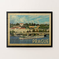 Vintage voyage de République Tchèque de Prague