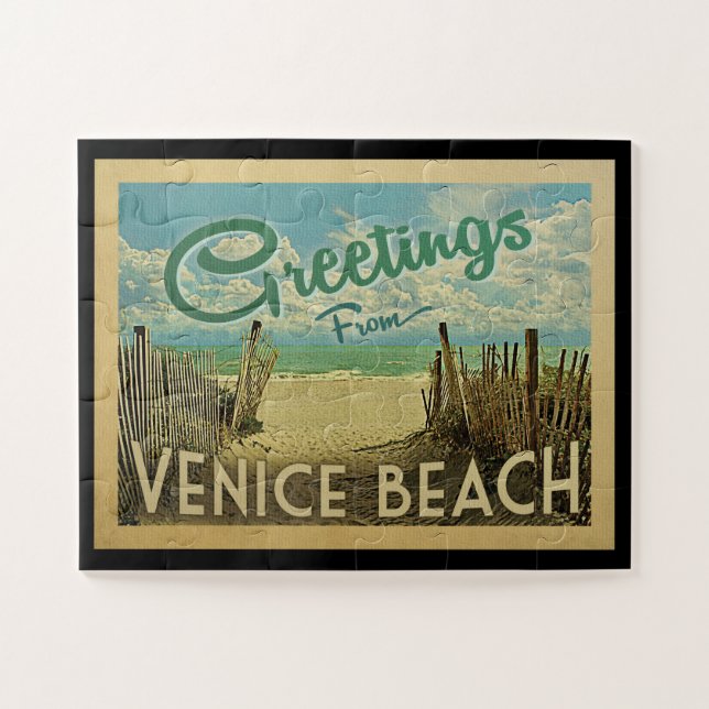 Puzzle Vintage voyage de Venice Beach (Horizontal)