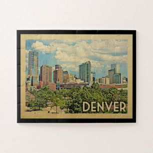 Puzzle Vintage voyage Denver Colorado