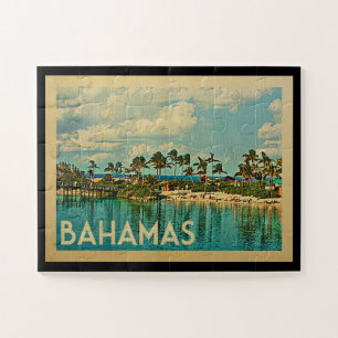 Puzzle Vintage voyage des Bahamas