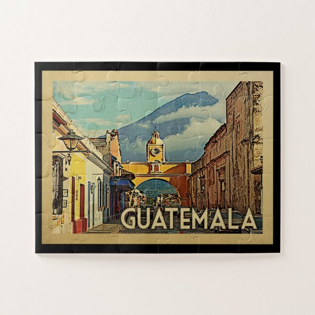 Puzzle Vintage voyage du Guatemala (Horizontal)