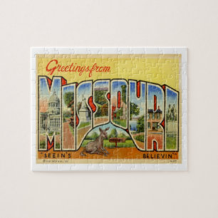 Puzzle Vintage voyage du Missouri