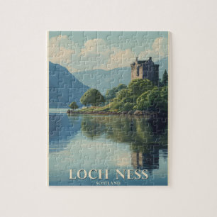 Puzzle Vintage voyage Loch Ness Scotland
