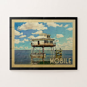 Puzzle Vintage voyage mobile Alabama