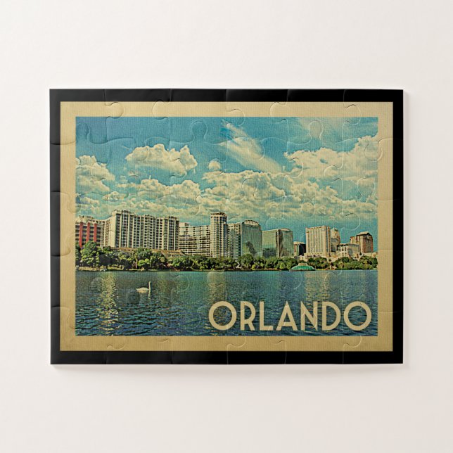 Puzzle Vintage voyage Orlando Florida (Horizontal)