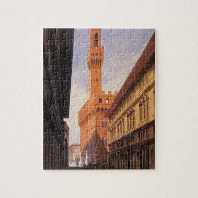 Puzzle Vintage voyage, Palazzo Vecchio, Florence, Italie (Vertical)