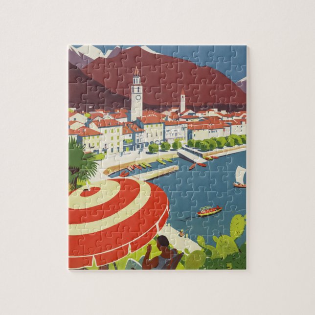 Puzzle Vintage voyage Suisse (Vertical)
