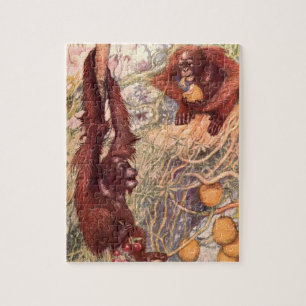 Puzzle Vintage Wild Animal, Orangutans par Louis Sargent