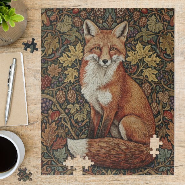 Puzzle Vintage William Morris Fox Woodland Art (Créateur téléchargé)