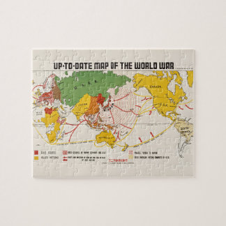 Puzzle Vintage World War II Map