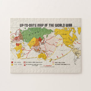 Puzzle Vintage World War II Map