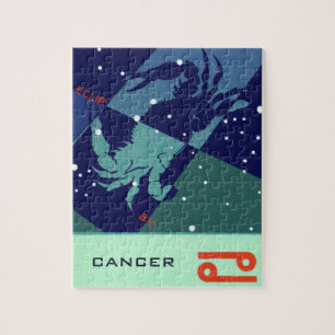 Puzzle Vintage Zodiac Astrology Cancer Crab Constellation