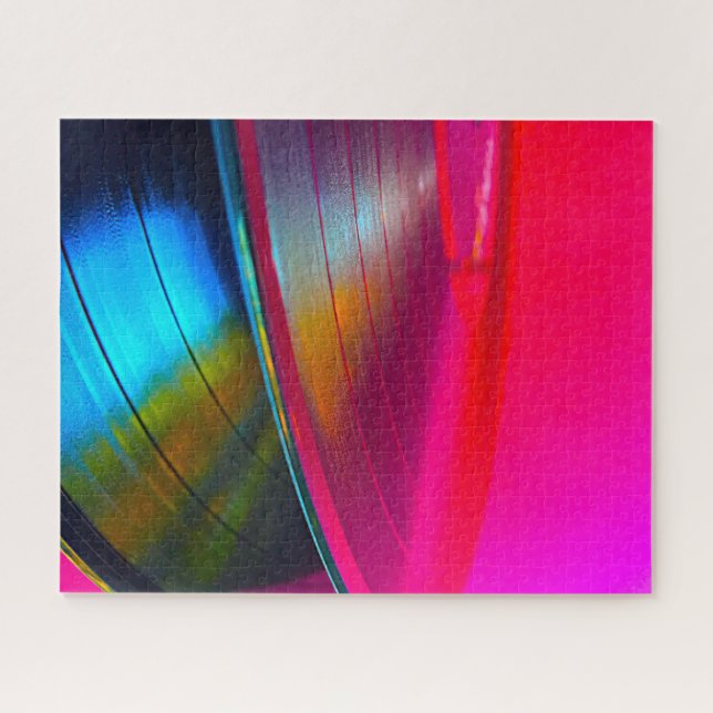 Puzzle Vinyl Records magenta (Horizontal)