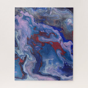 Puzzle Violet Abstrait Vibrant de Vape