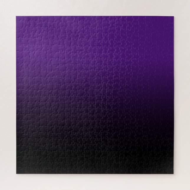 Puzzle Violet Royal et Noir Ombré (Vertical)