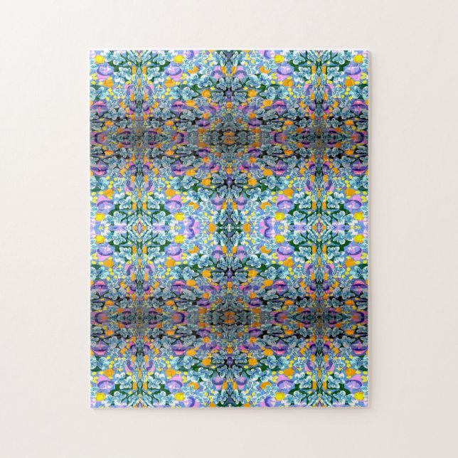 Puzzle Violets Et Lampes (Vertical)