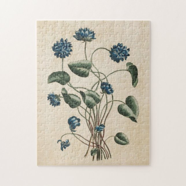 Puzzle Violets floraux vintages (Vertical)