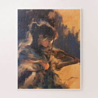 Puzzle violon élégant