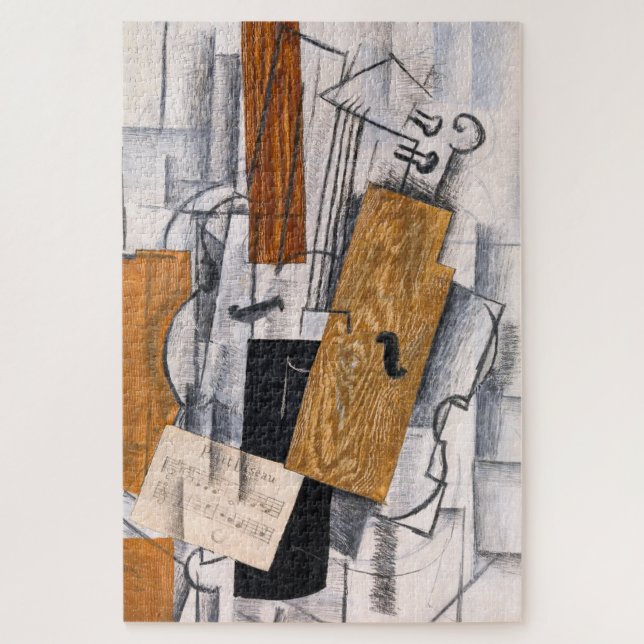 Puzzle Violon et Partition | Georges Braque | (Vertical)
