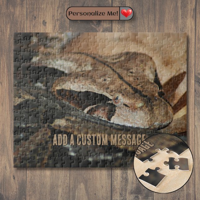 Puzzle Vipère du Gabon Gros Plan (Gaboon Viper Closeup Jigsaw Puzzle)
