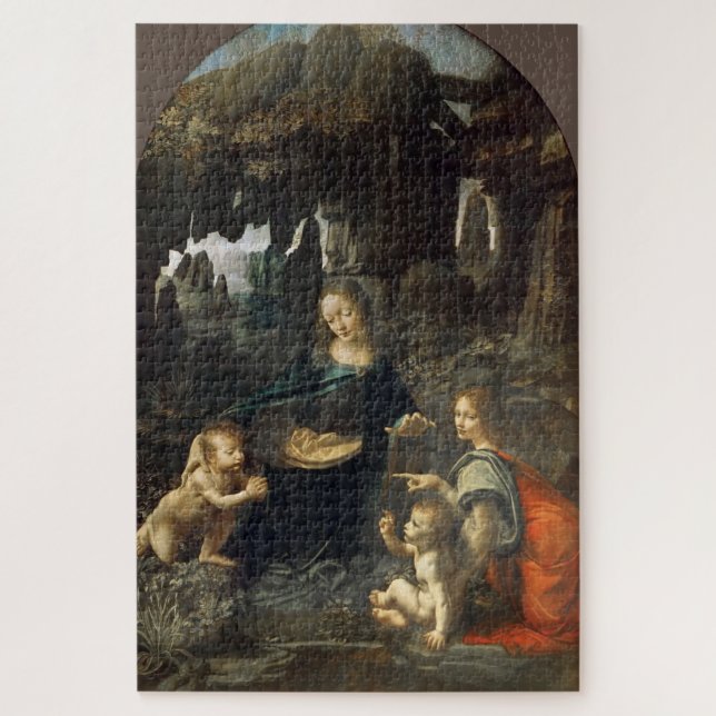 Puzzle Virgin of the Rocks, Leonardo da Vinci (Vertical)