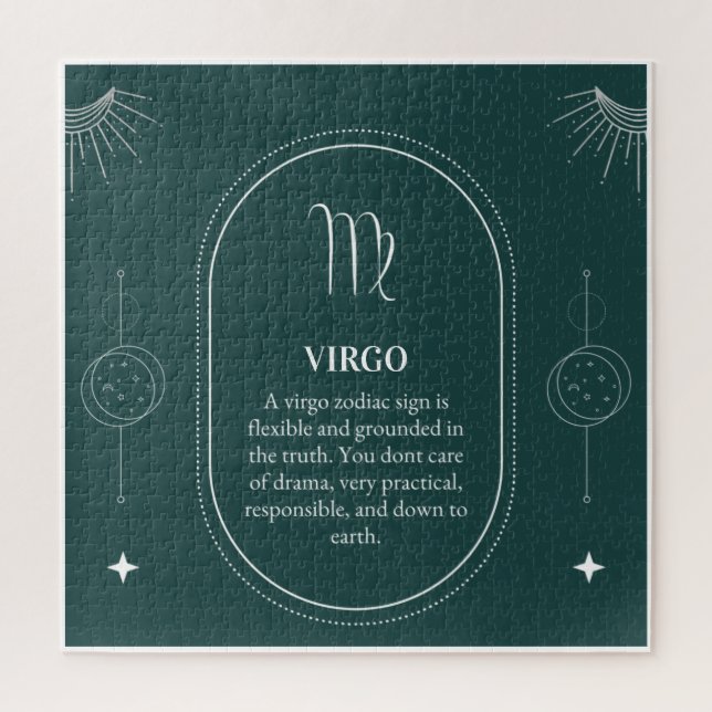 Puzzle Virgo personnaliser nom 12 signes du Zodiac (Vertical)