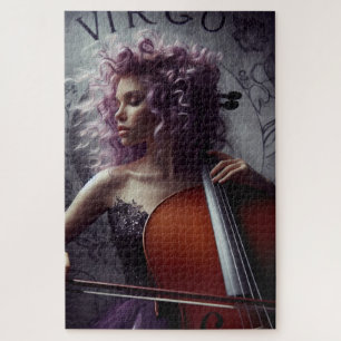 Puzzle Virgo Zodiac Musicien Cello