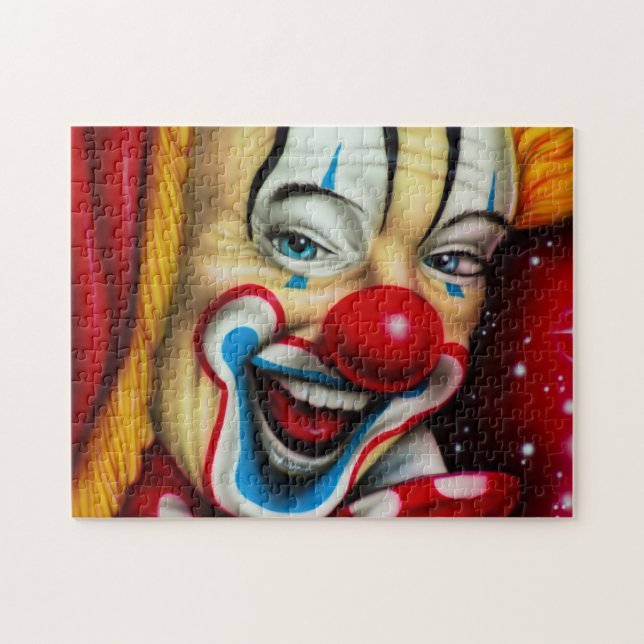 Puzzle Visage de clown coloré (Horizontal)