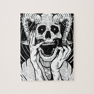 Puzzle visage de diable