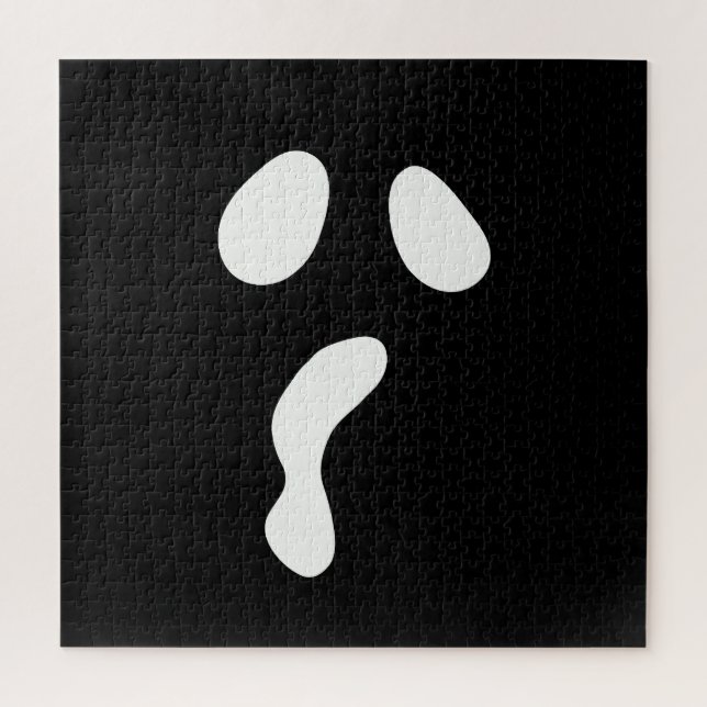 Puzzle Visage de fantôme effrayant Halloween amusant pour (Vertical)