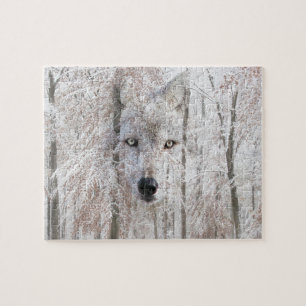 Puzzle Visage de loup caché