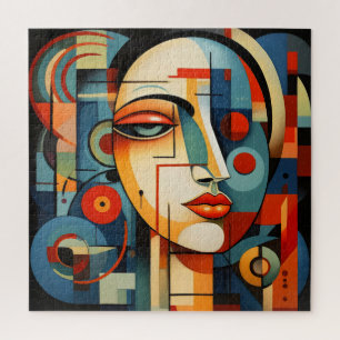 Puzzle Visage Féminin Cubisme