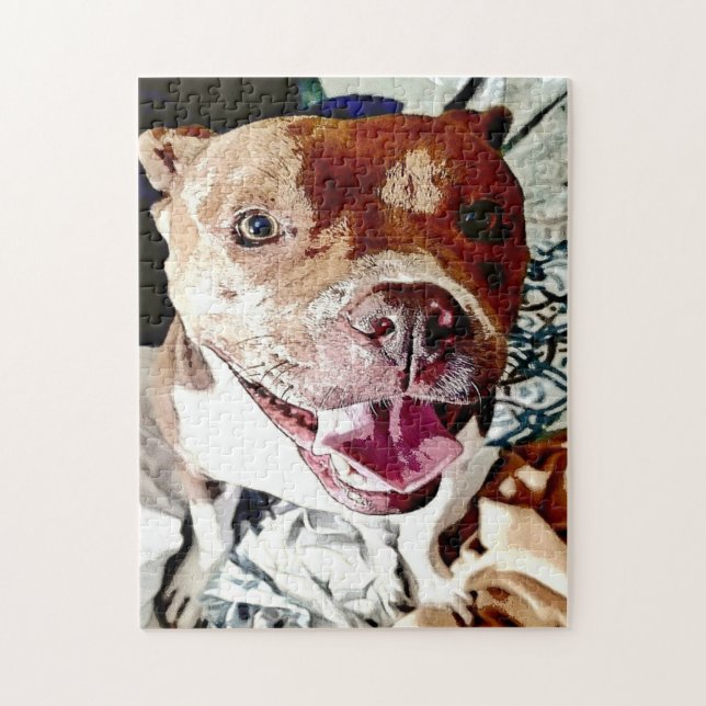 Puzzle Visage Pittie Souriante (Vertical)
