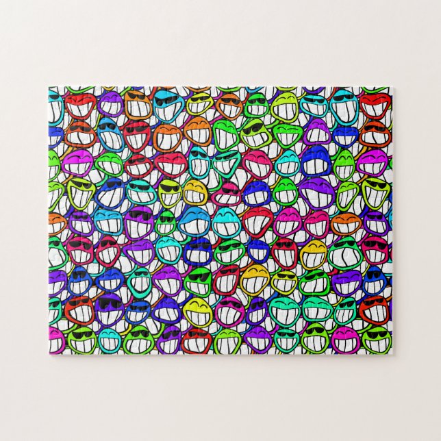 Puzzle Visages souriants cool (Horizontal)
