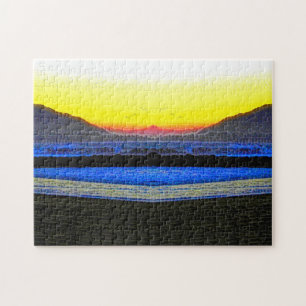 Puzzle Vision double du coucher de soleil mystique