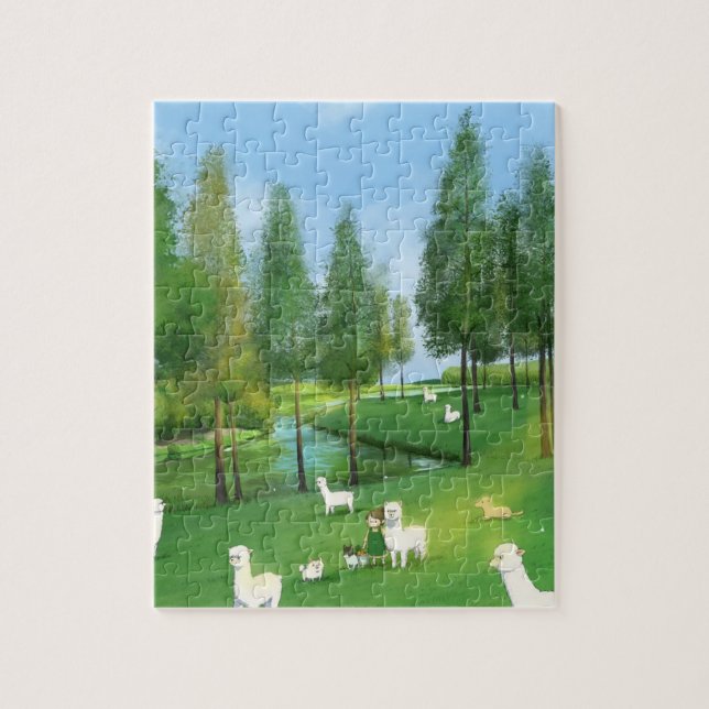 Puzzle Visiter alpaca (Vertical)