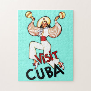 Puzzle Visiter Cuba Vintage voyage