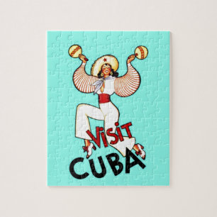 Puzzle Visiter Cuba Vintage voyage