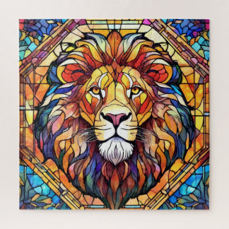 Puzzle Vitrail de Lion