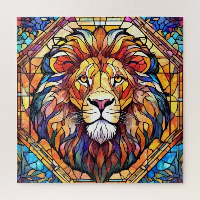 Puzzle Vitrail de Lion  (Vertical)