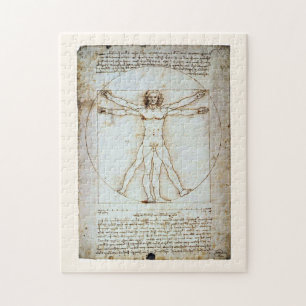 Puzzle Vitruvian Man, Leonardo da Vinci, vers 1490.