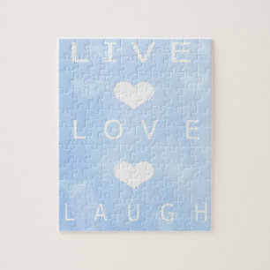 Puzzle vivant de rire d'amour