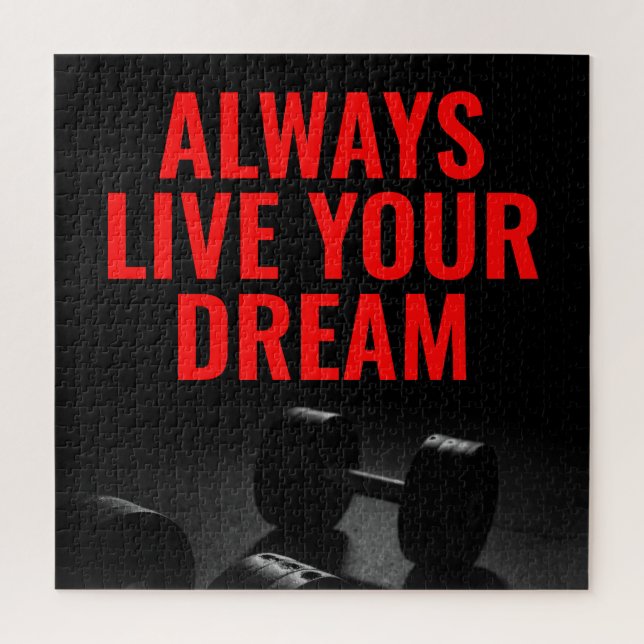 Puzzle Vivez votre rêve Bodybuilding entraînement Fitness (Vertical)