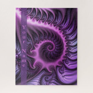 Puzzle Vivid Abstrait Cool rose violet Fractal Nom