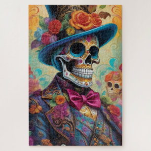 Puzzle Vivid Celebration : Sugar Skull Dapper Skeleton