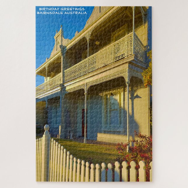 Puzzle Vœux d'anniversaire  Bairnsdale Australie. (Vertical)