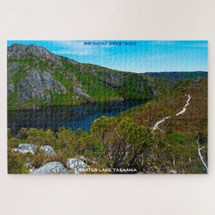 Puzzle Vœux d'anniversaire Crater Lake Tasmanie