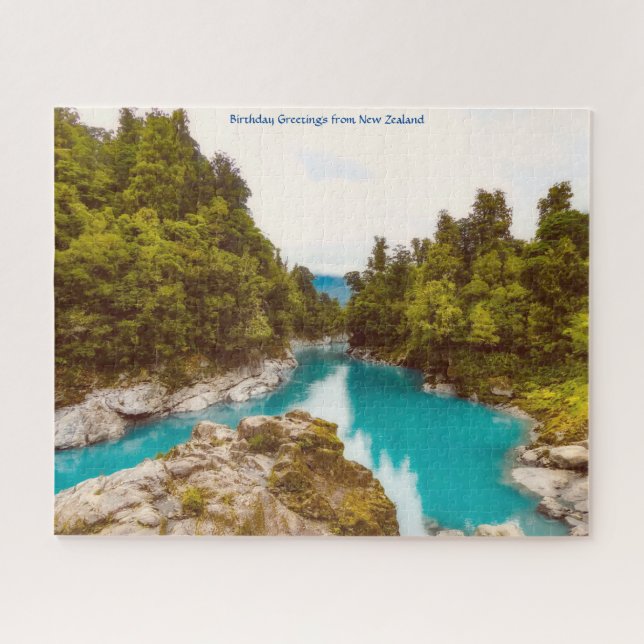 Puzzle Vœux d'anniversaire de Nouvelle-Zélande (Horizontal)