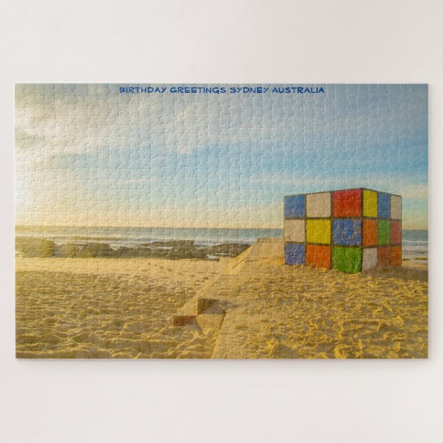 Puzzle Voeux d'anniversaire de Sydney (Horizontal)